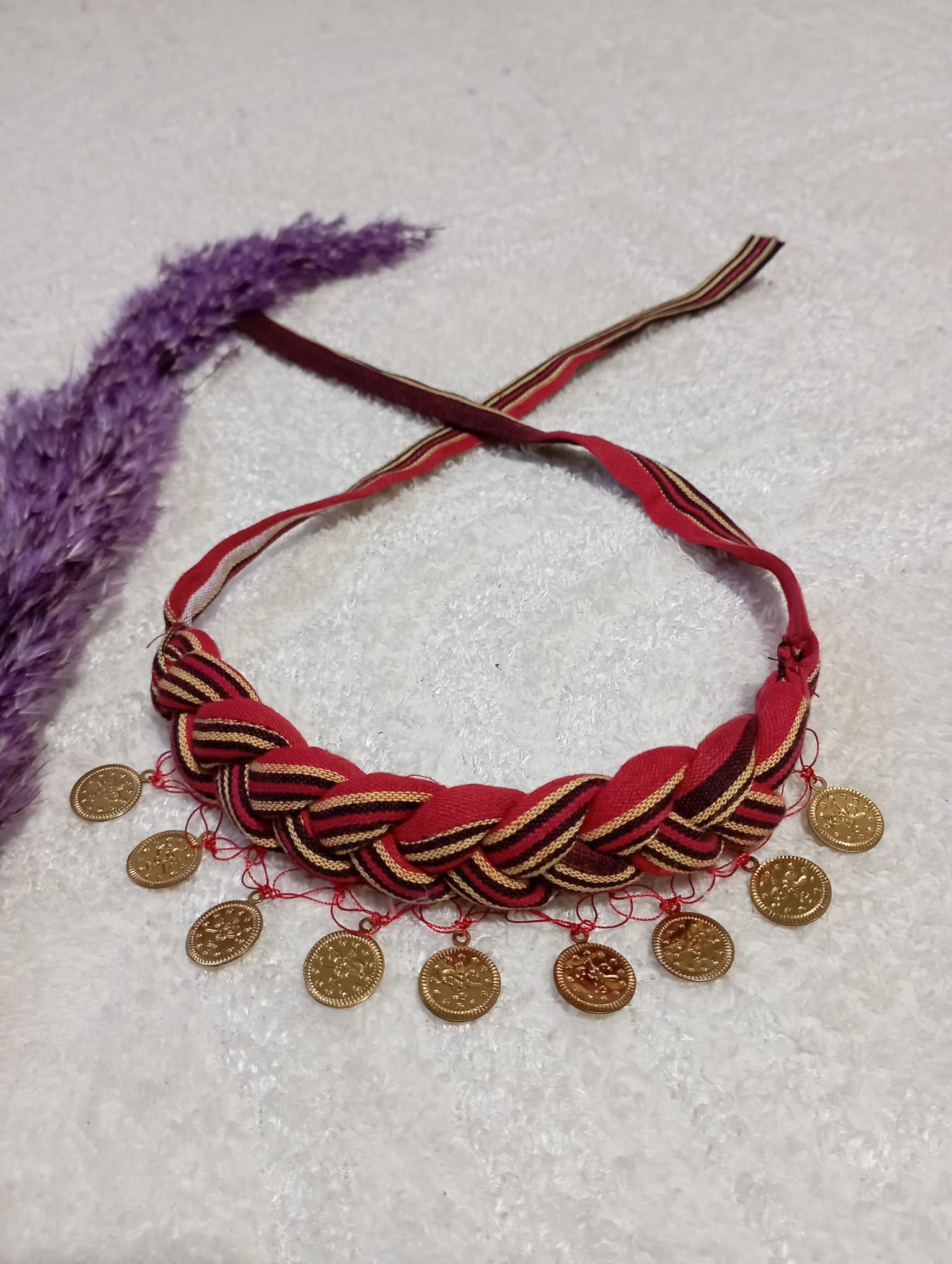 BBAND-6175.jpg BAĞLAMALI BANDANA ÖRGÜLÜ LİRALI - Görsel 1