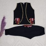 23 NİSAN KIZ ÇOCUK LİRALI SİYAH TAKIM-6183
