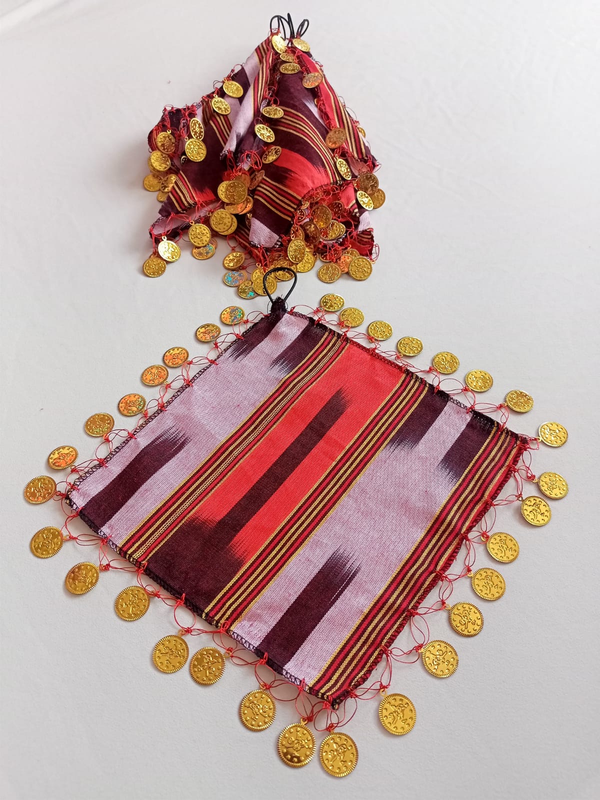 lirali.jpg 22x22 cm boyutlarında kına düğünlere uygun 5 adet keşan mendil - Görsel 1