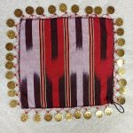 KINA DÜĞÜN İÇİN KEŞAN KUMAŞ MENDİL MAHYALI LİRALI 22X22 CM 5 ADET