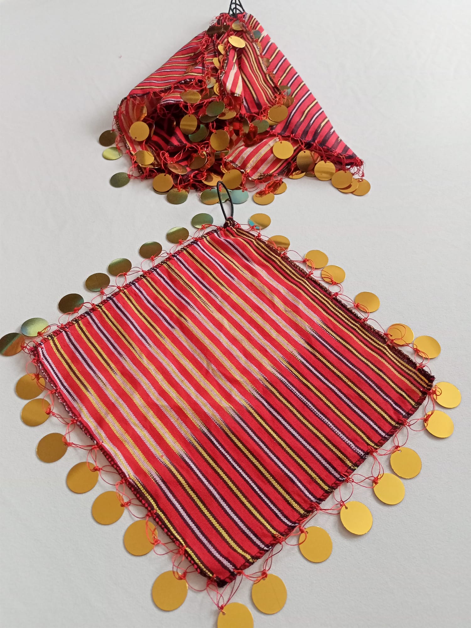 pullu.jpg 22x22 cm boyutlarında kına düğünlere uygun 5 adet keşan mendil - Görsel 1