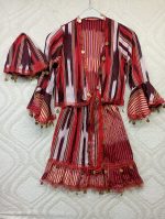 23 NİSAN ÇOCUK KEŞAN KUMAŞ LİRALI BOLERO TAKIM FÖTR ŞAPKALI