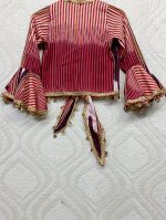 23 NİSAN KIZ ÇOCUK KEŞAN KUMAŞ BOLERO ETEKLİ TAKIM - Görsel 3