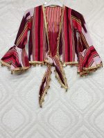 23 NİSAN KIZ ÇOCUK KEŞAN KUMAŞ BOLERO ETEKLİ TAKIM - Görsel 2