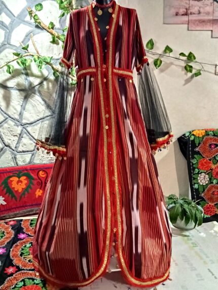 KINA KEŞAN KUMAŞ KAFTAN ELBİSE